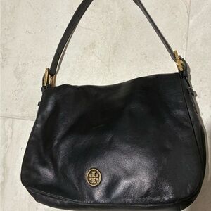 Tory Burch Black Leather Shoulder Bag